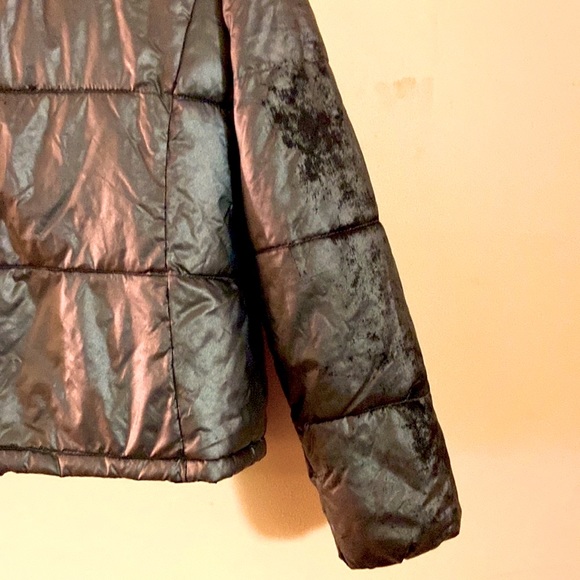 Vintage Shiny Metallic Puffy Coat ~Large~Old Navy - Picture 8 of 8